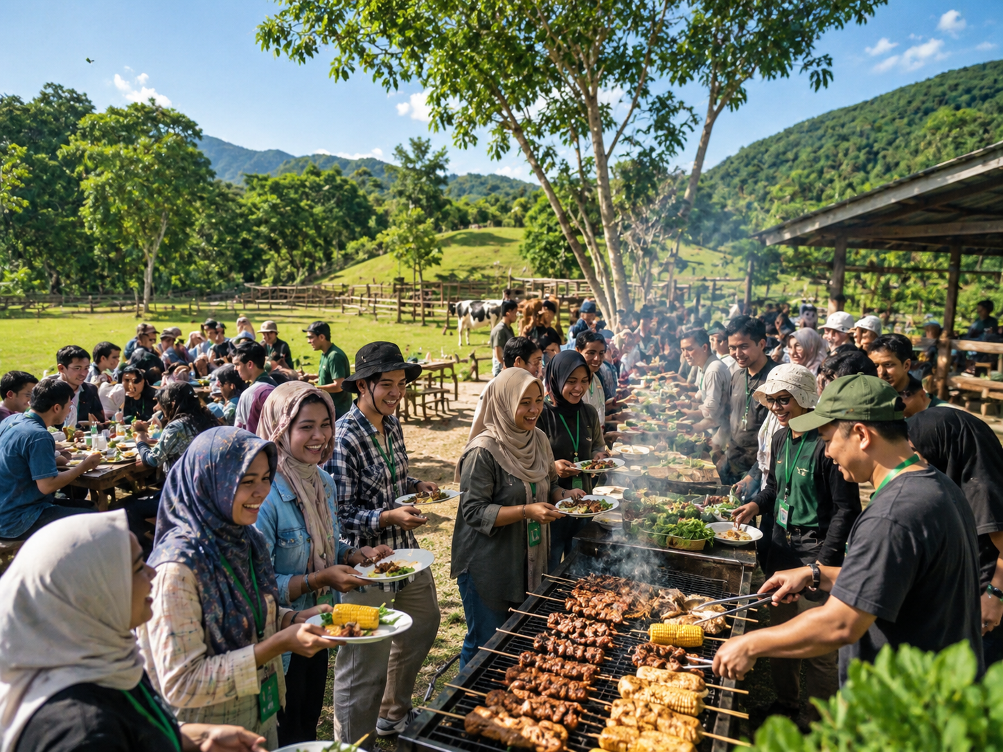 Rombongan minimal 30 peserta mendapatkan benefit barbeque yang membuat acara lebih berkesan.